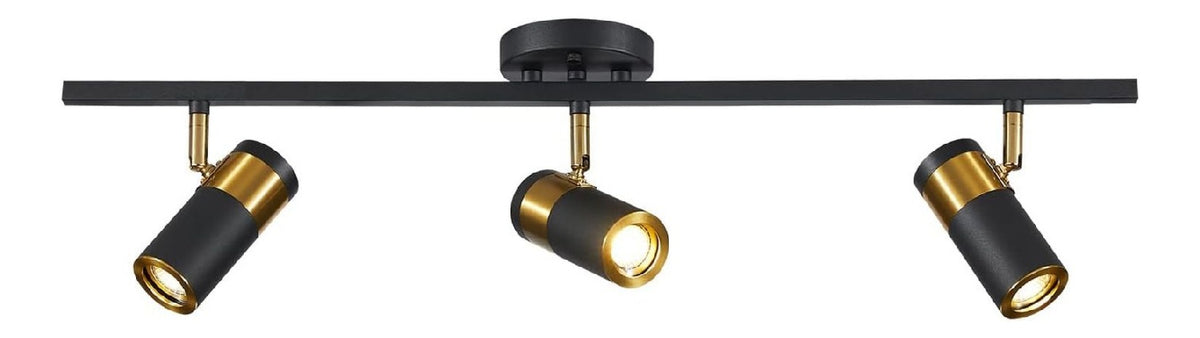 Plafoniera Moderno illuminazione binario nero luci