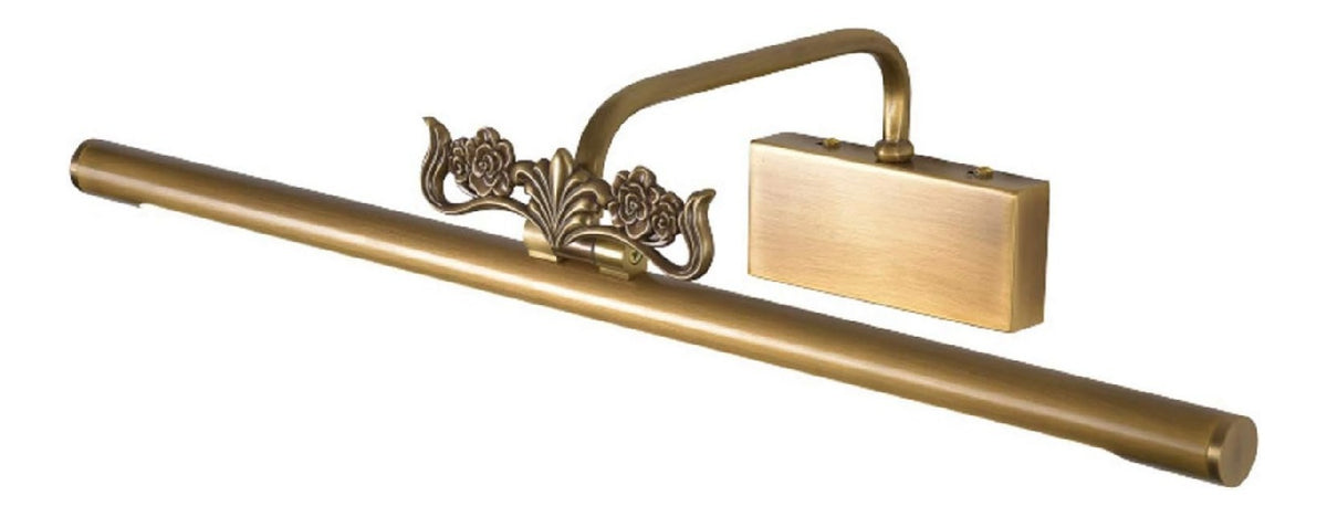 Luce a parete regolabile finitura ottone bianco