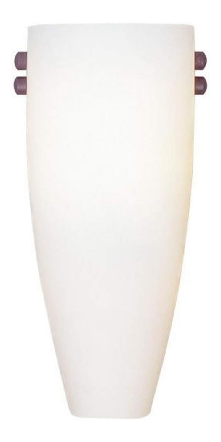 Con diffusore in vetro applique da parete finitura ottone nero