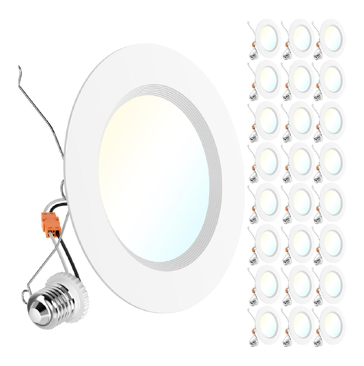 Sunco Confezione faretti incasso alta dimmerabile LED integrato nero