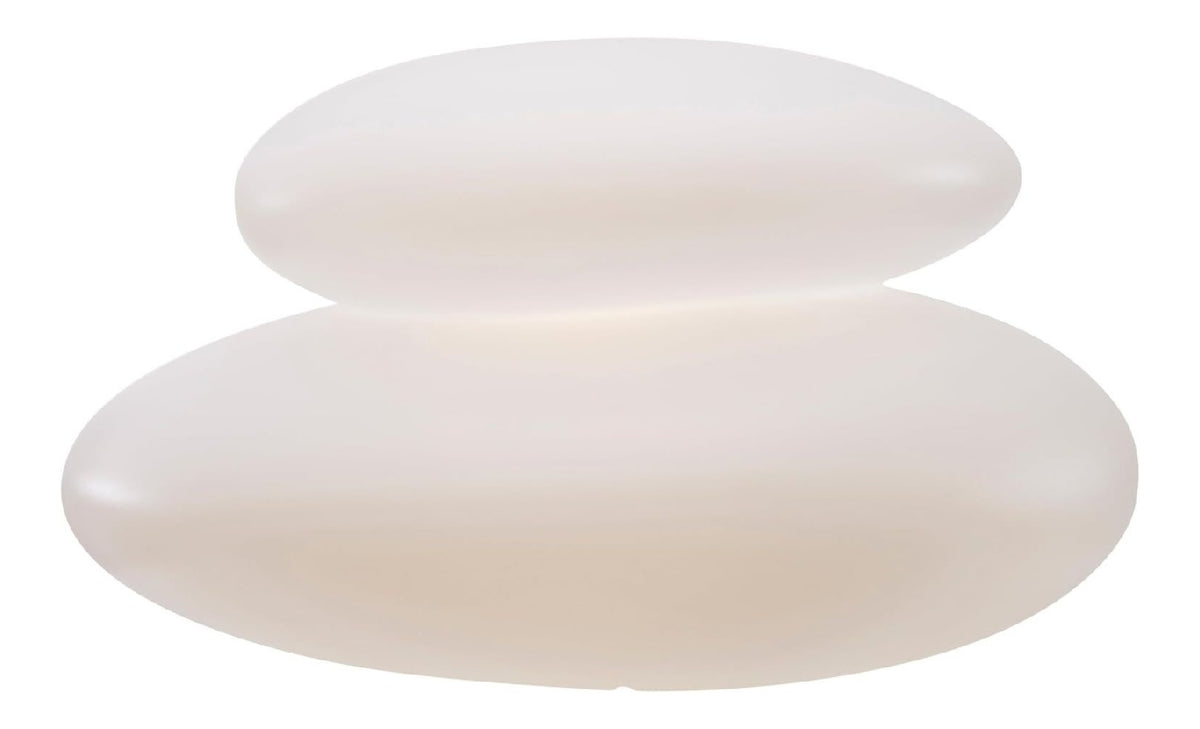 Sasso Luminoso alimentazione solare LED integrato bianco