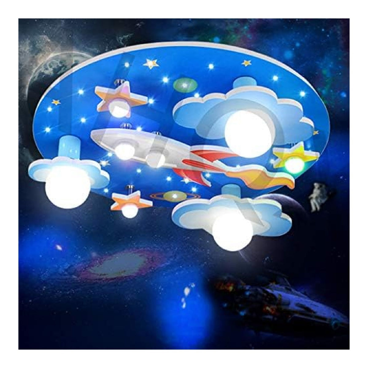 Con telecomando plafoniera da soffitto LED integrato rame