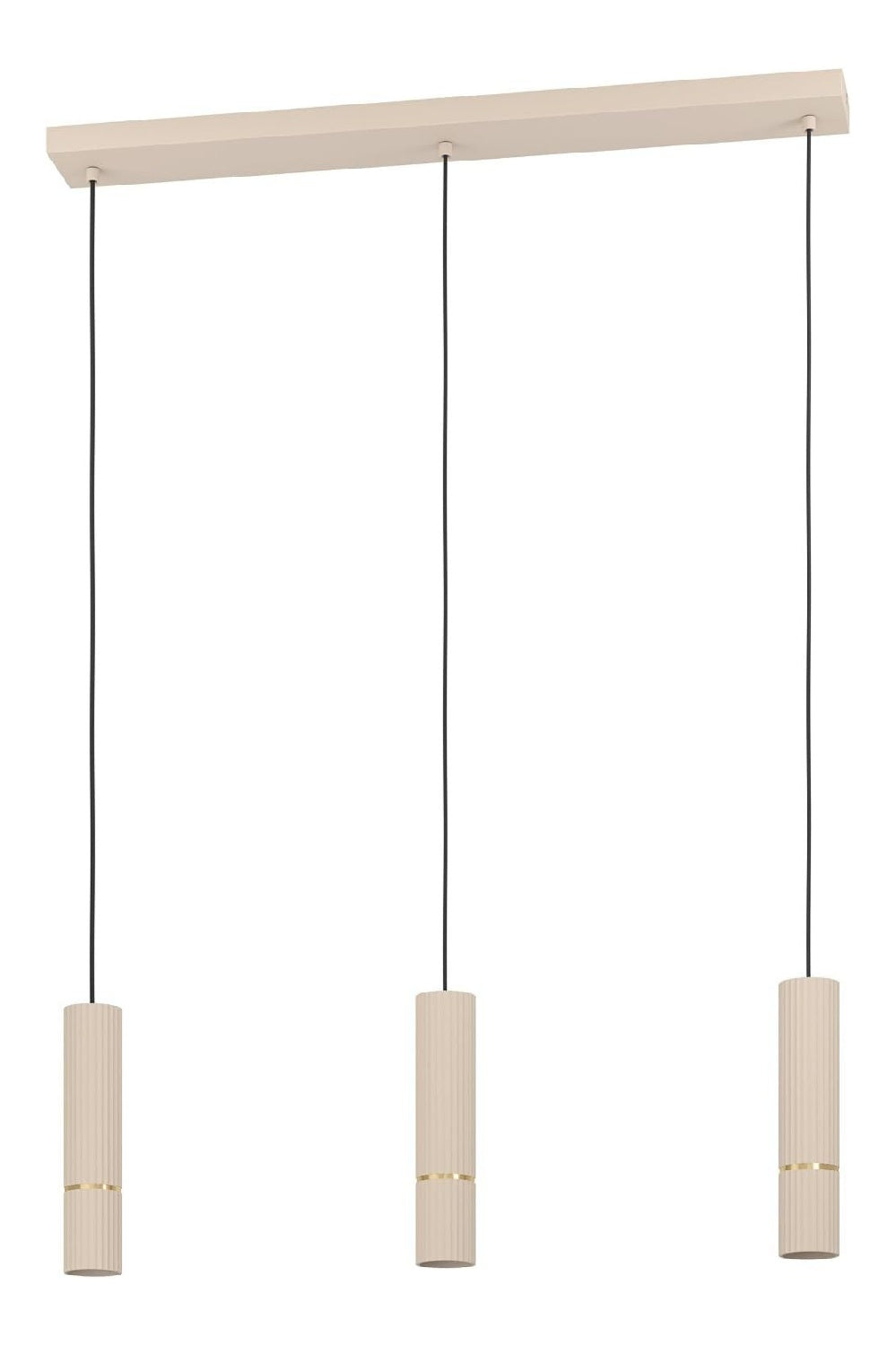 Lampada a sospensione 77 cm struttura in metallo nero
