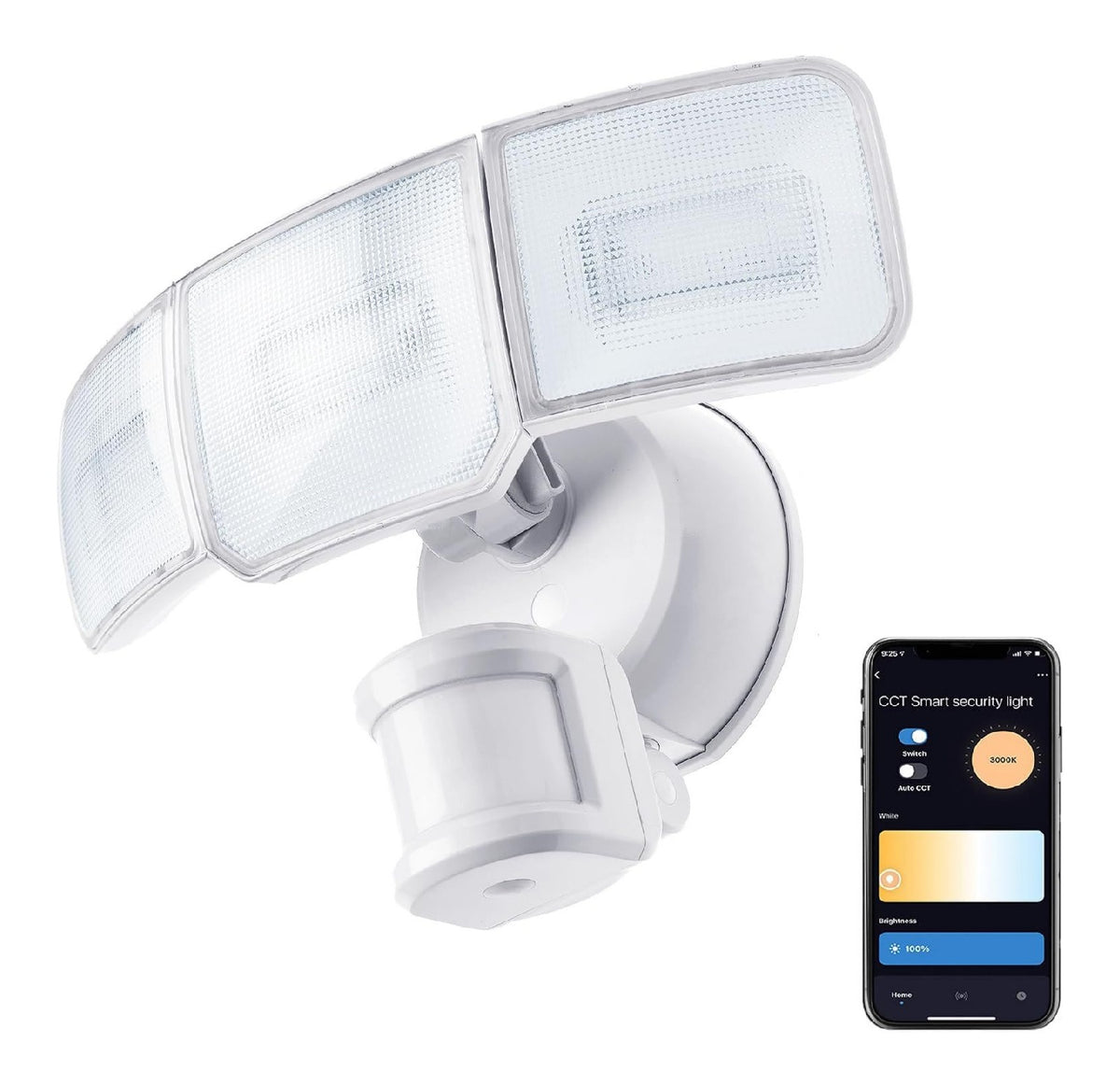 Illuminazione per esterni LED integrato regolabile bianco