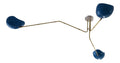 Con diffusore in vetro lampadario decorativo finitura ottone ottone