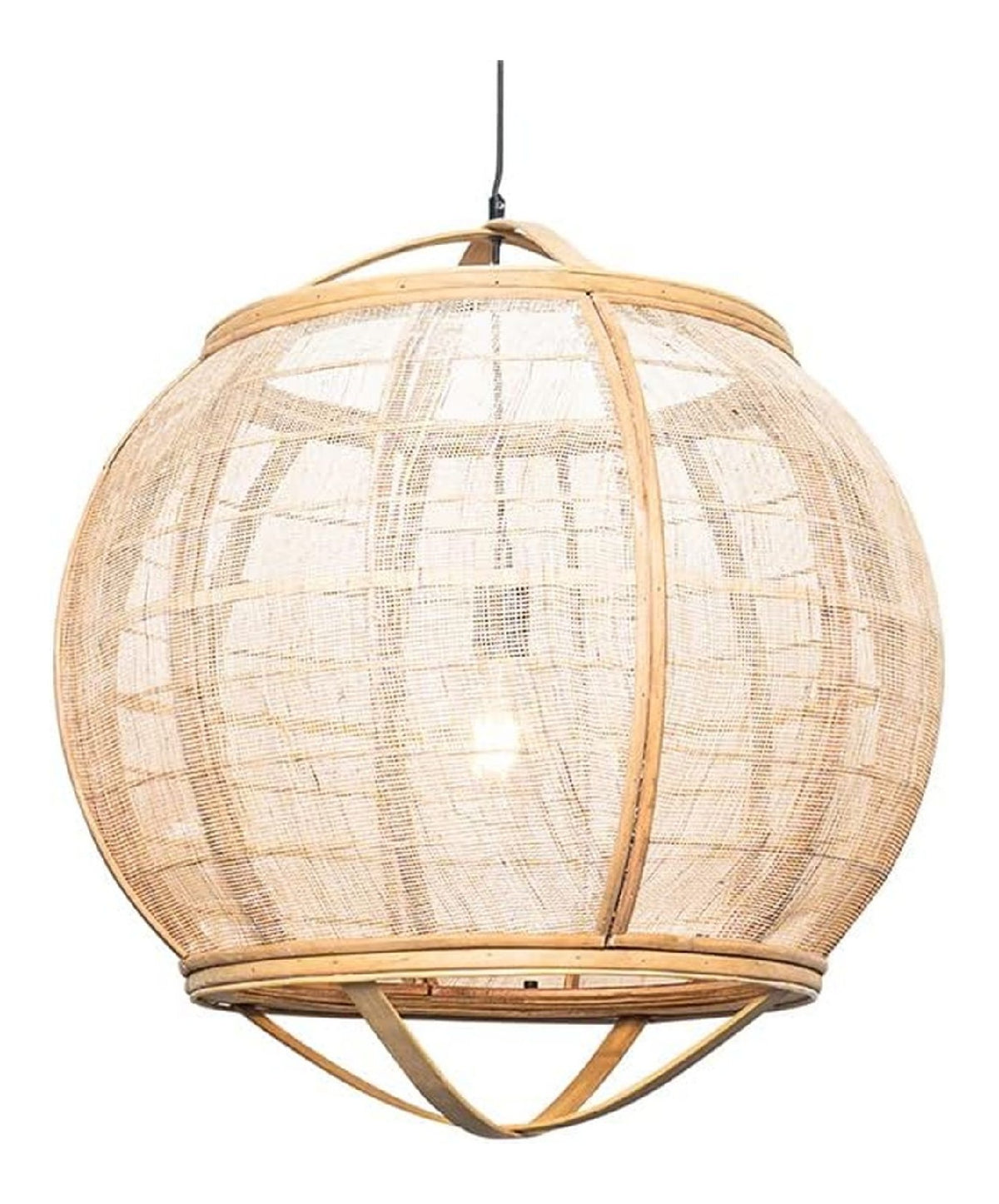 Lampada a sospensione 58 cm dimmerabile nero