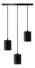 Lampada a sospensione stile industriale LED integrato nero