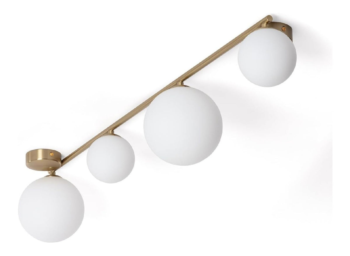 Con diffusore in vetro lampada a sospensione struttura in metallo bianco