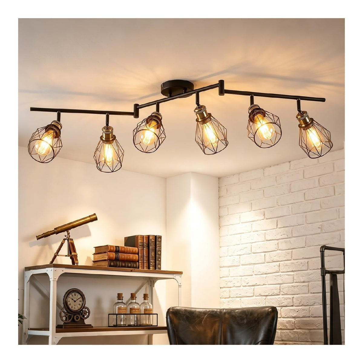 Plafoniera da soffitto regolabile orientabile nero
