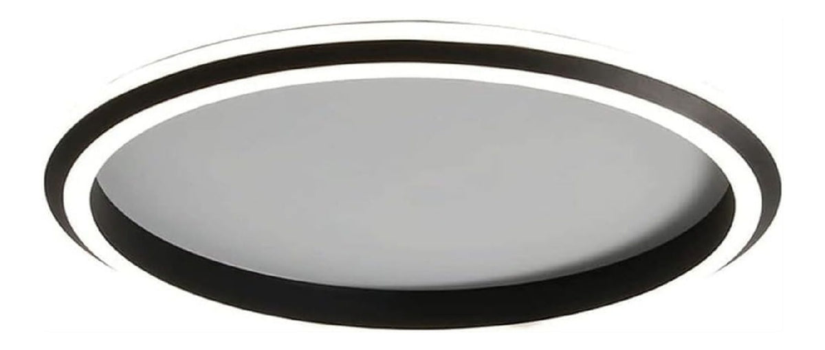 Plafoniera da soffitto dimmerabile struttura in metallo nero dimmerabile