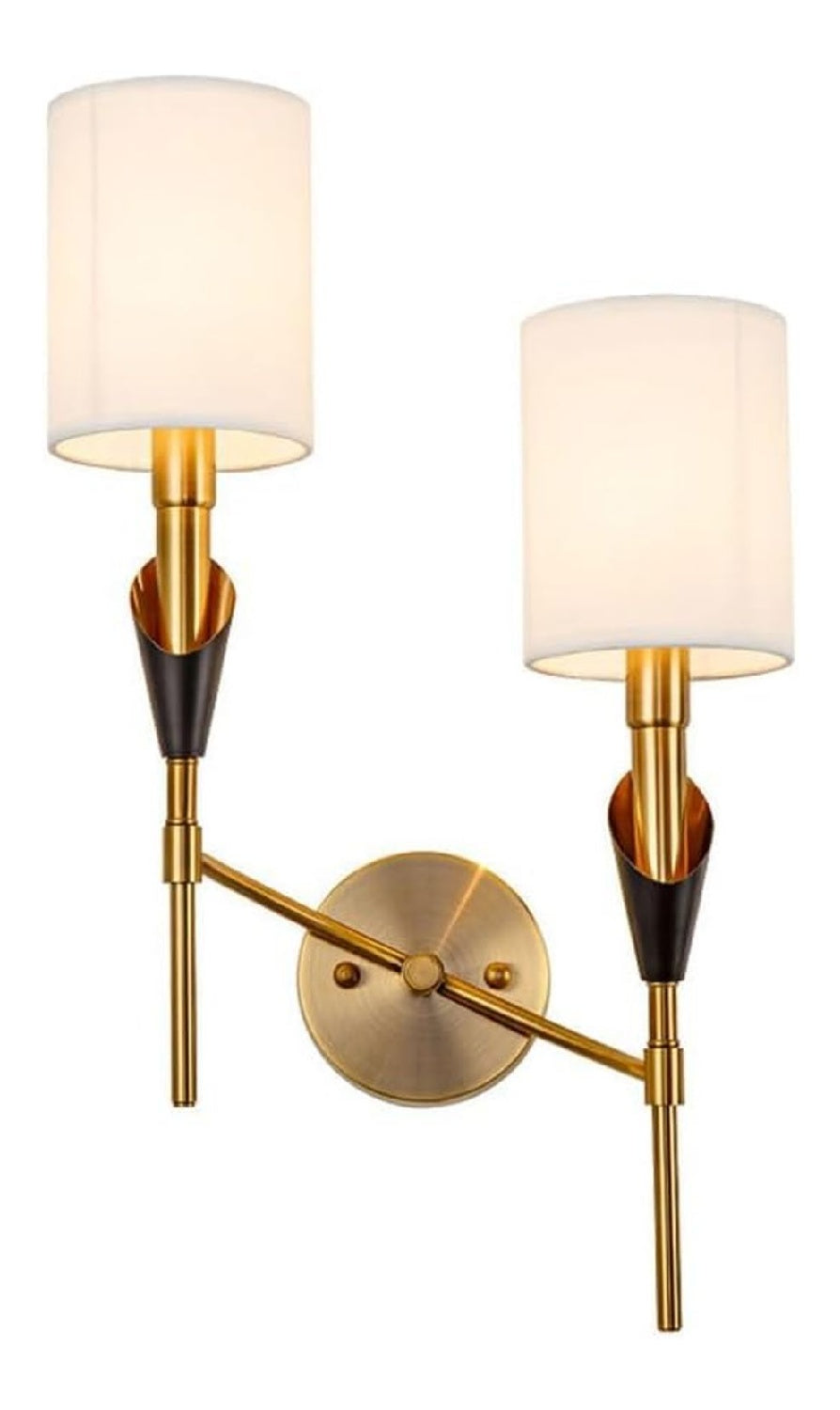 Lampada da parete TCHAU Applique parete vintage luci ottone
