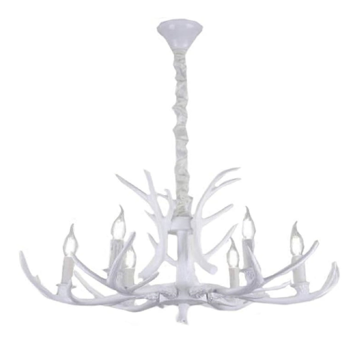 Lampada a sospensione stile vintage bianco