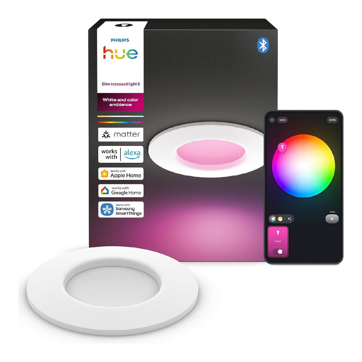 Slim Downlight, Faretti incasso, Sottile, regolabile LED integrato bianco