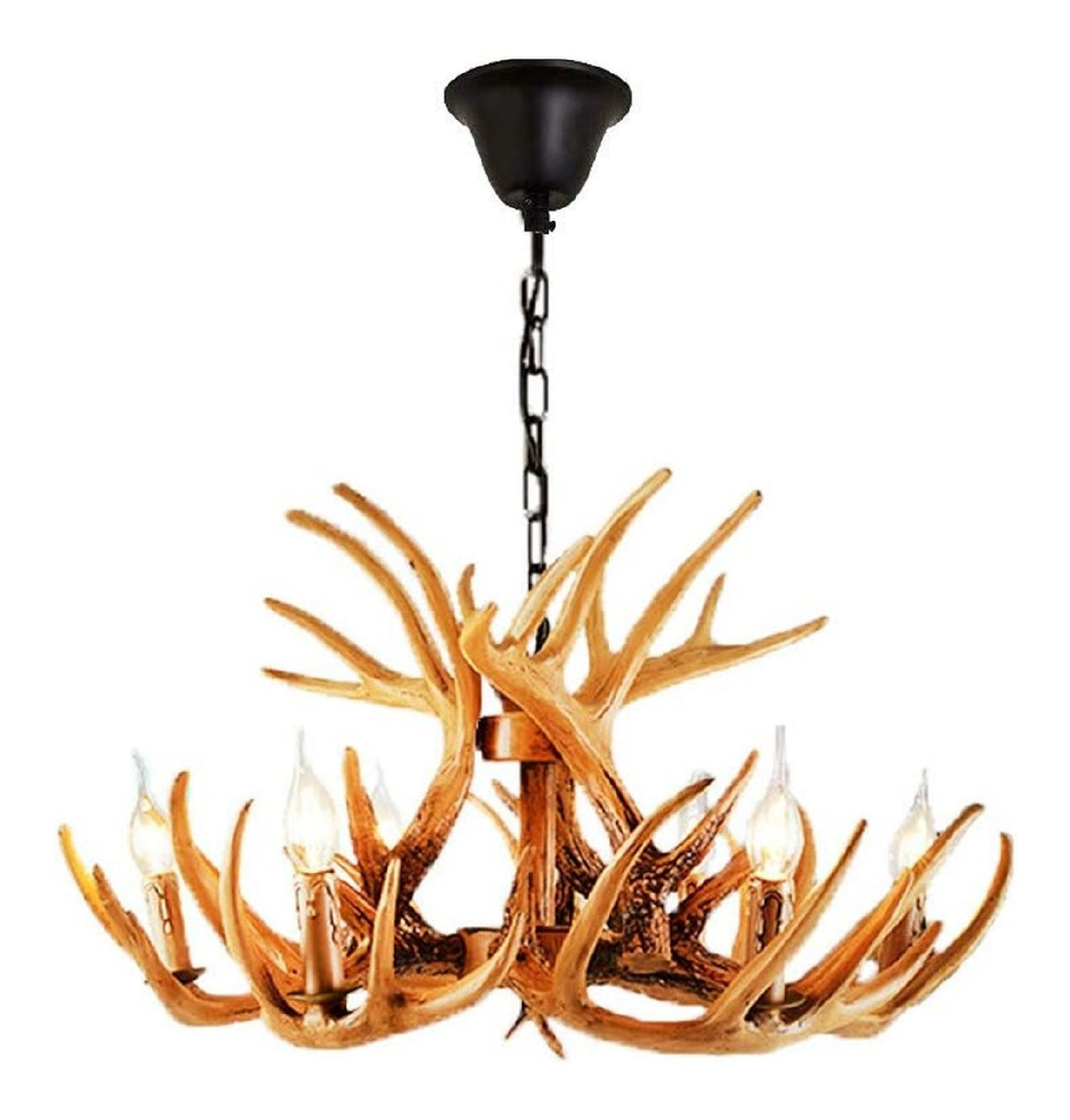 Lampada a sospensione 78 cm regolabile marrone