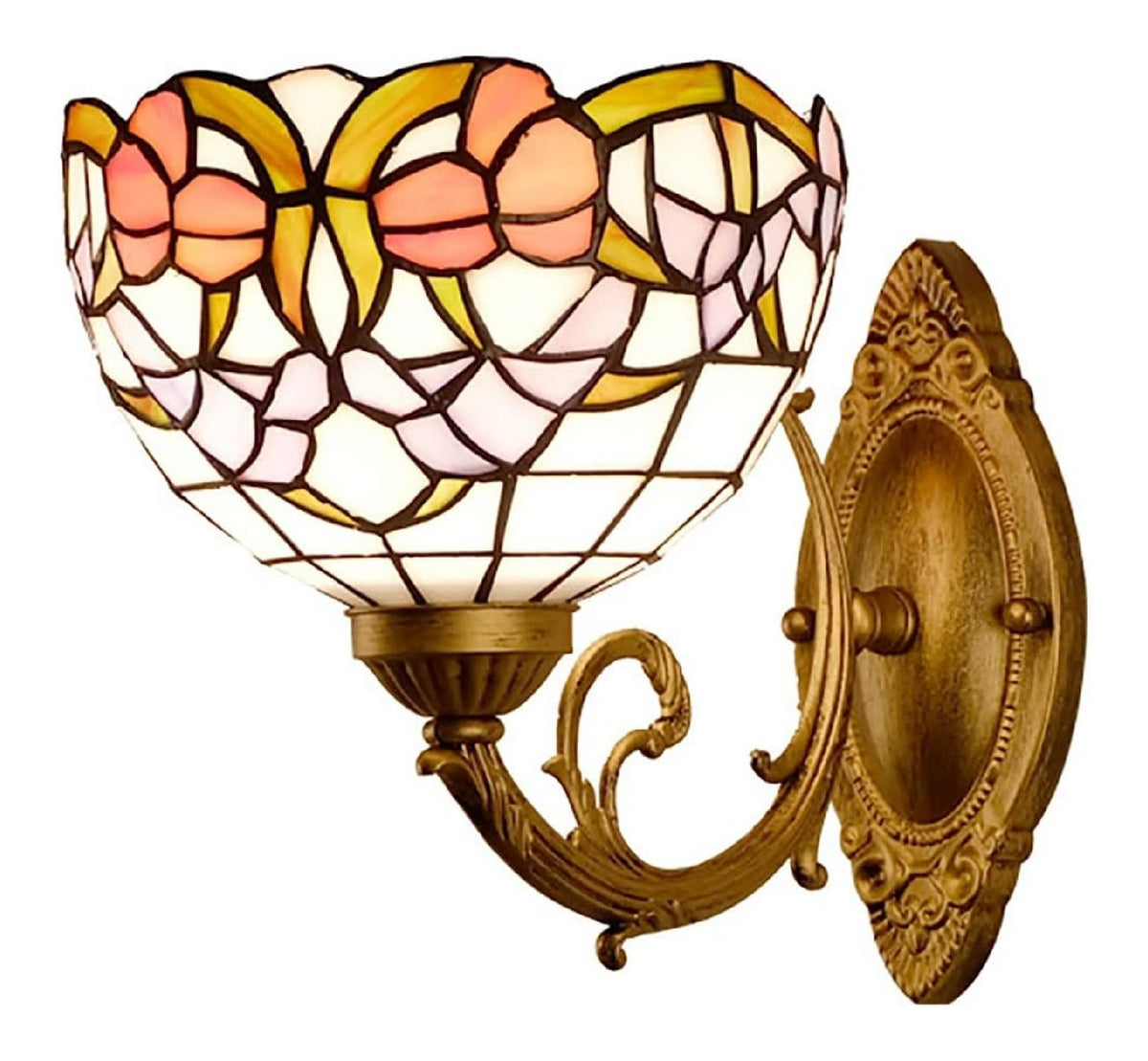 Applique da parete diffusore in vetro stile vintage blu