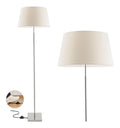 Lampada da terra regolabile LED integrato beige