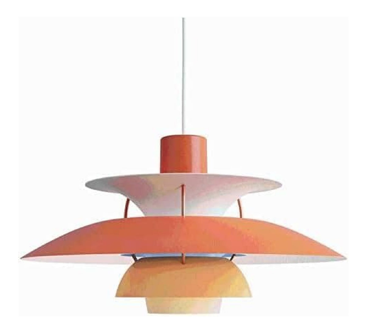 Lampada a sospensione regolabile in alluminio oro