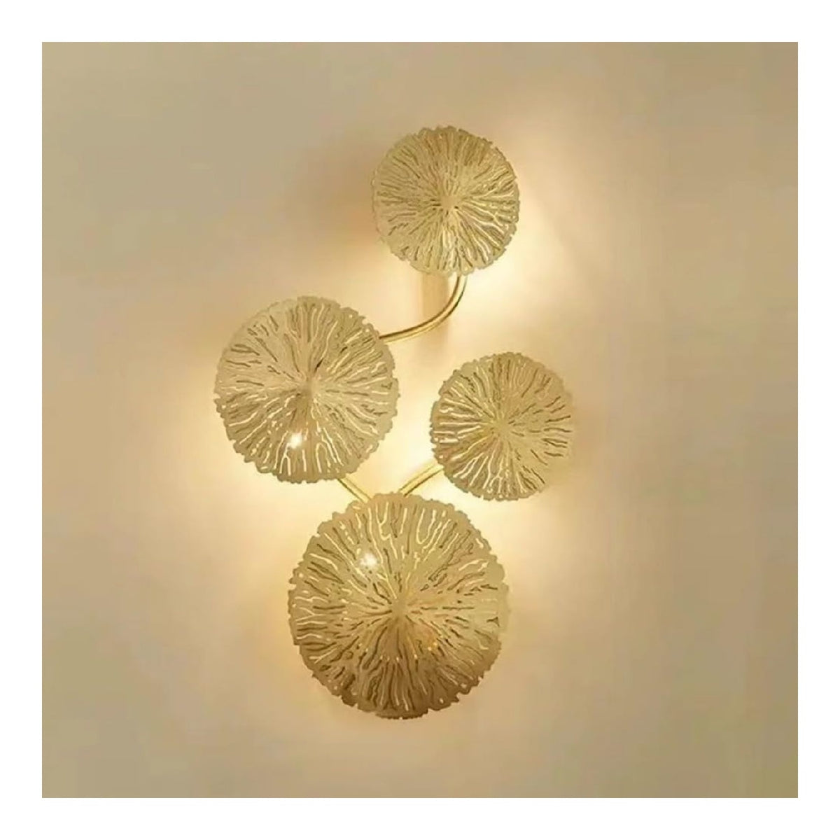 Applique da parete dimmerabile linea minimalista oro