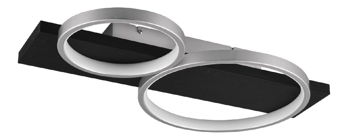 Plafoniera da soffitto dimmerabile struttura in metallo nero dimmerabile struttura in metallo