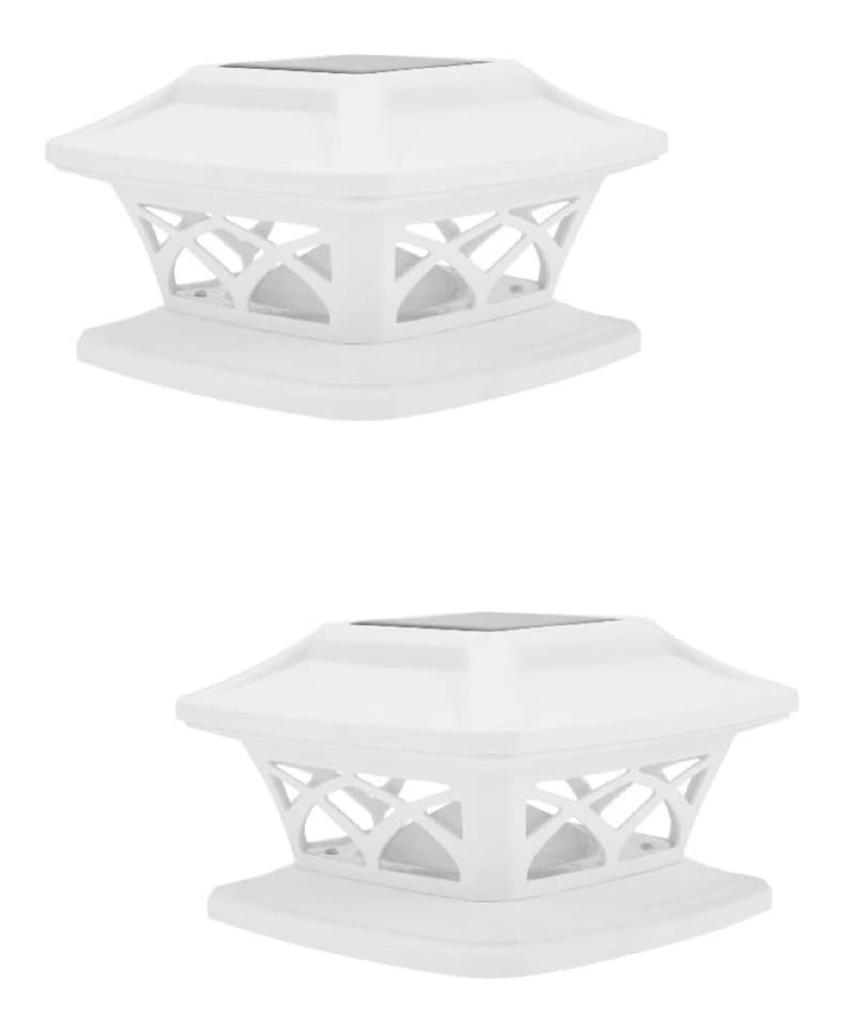 Luce outdoor alimentazione solare con cristalli bianco
