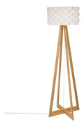Lampada da terra nero