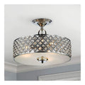 Plafoniera da soffitto dimmerabile con cristalli ottone