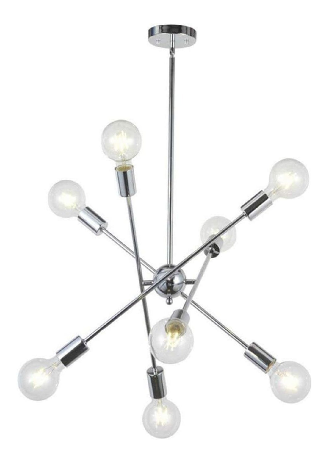 Regolabile lampada a sospensione in alluminio argento