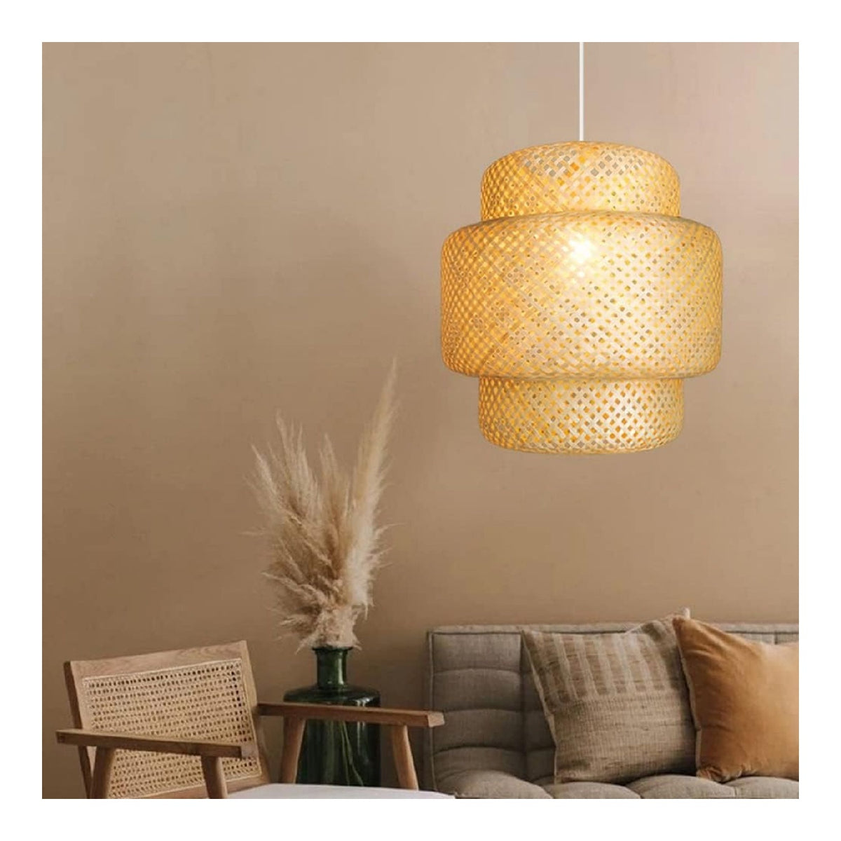 Regolabile lampada a sospensione LED integrato beige