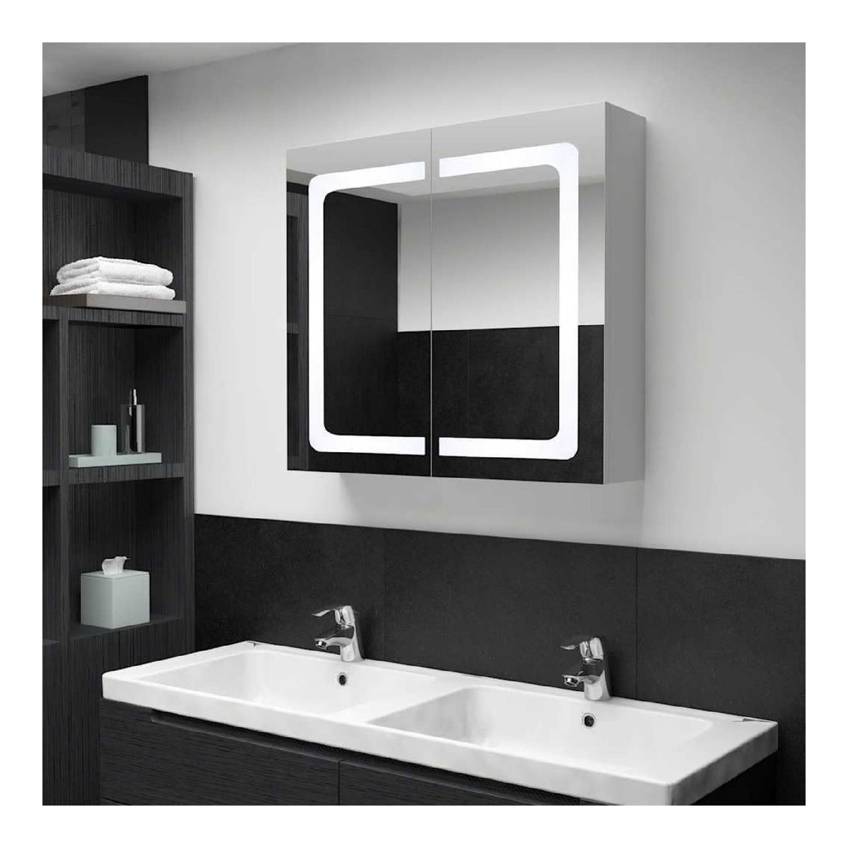 Illuminazione per interni antracite LED integrato con vetro