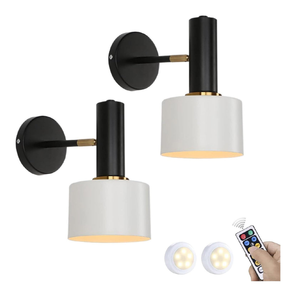 Applique da parete Luci Parete Telecomandate Soppalco Bagno bianco