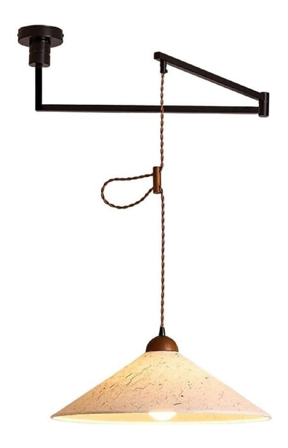 Lampada a sospensione stile vintage linea minimalista oro