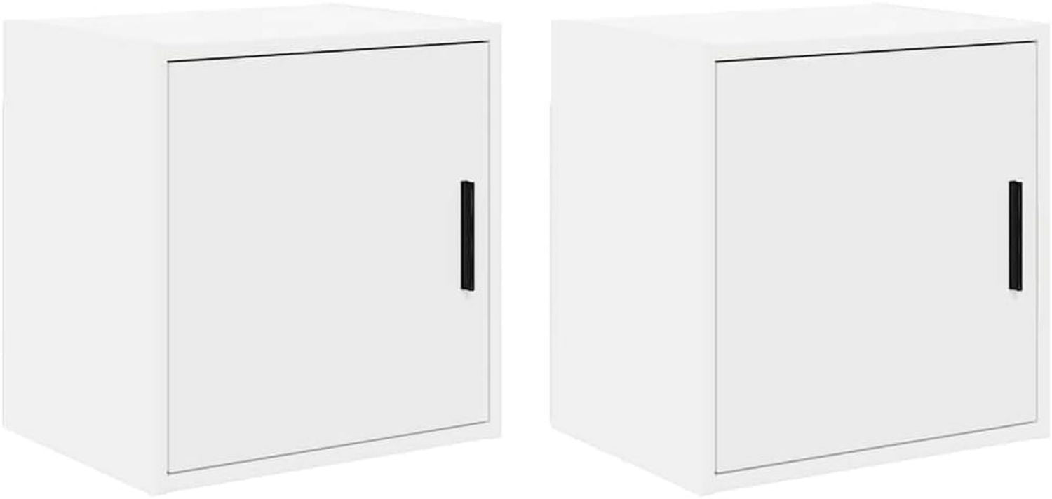 vidaXL Garagewandkasten 2 st spaanplaat wit