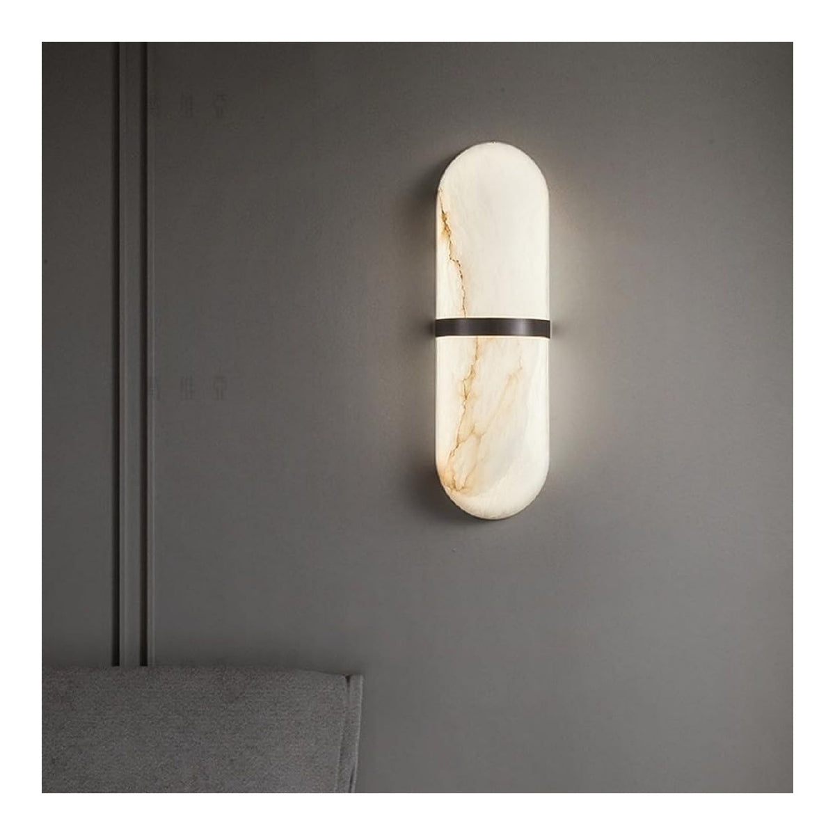 Lampada da parete Hertl Applique parete strisce lunghe nero