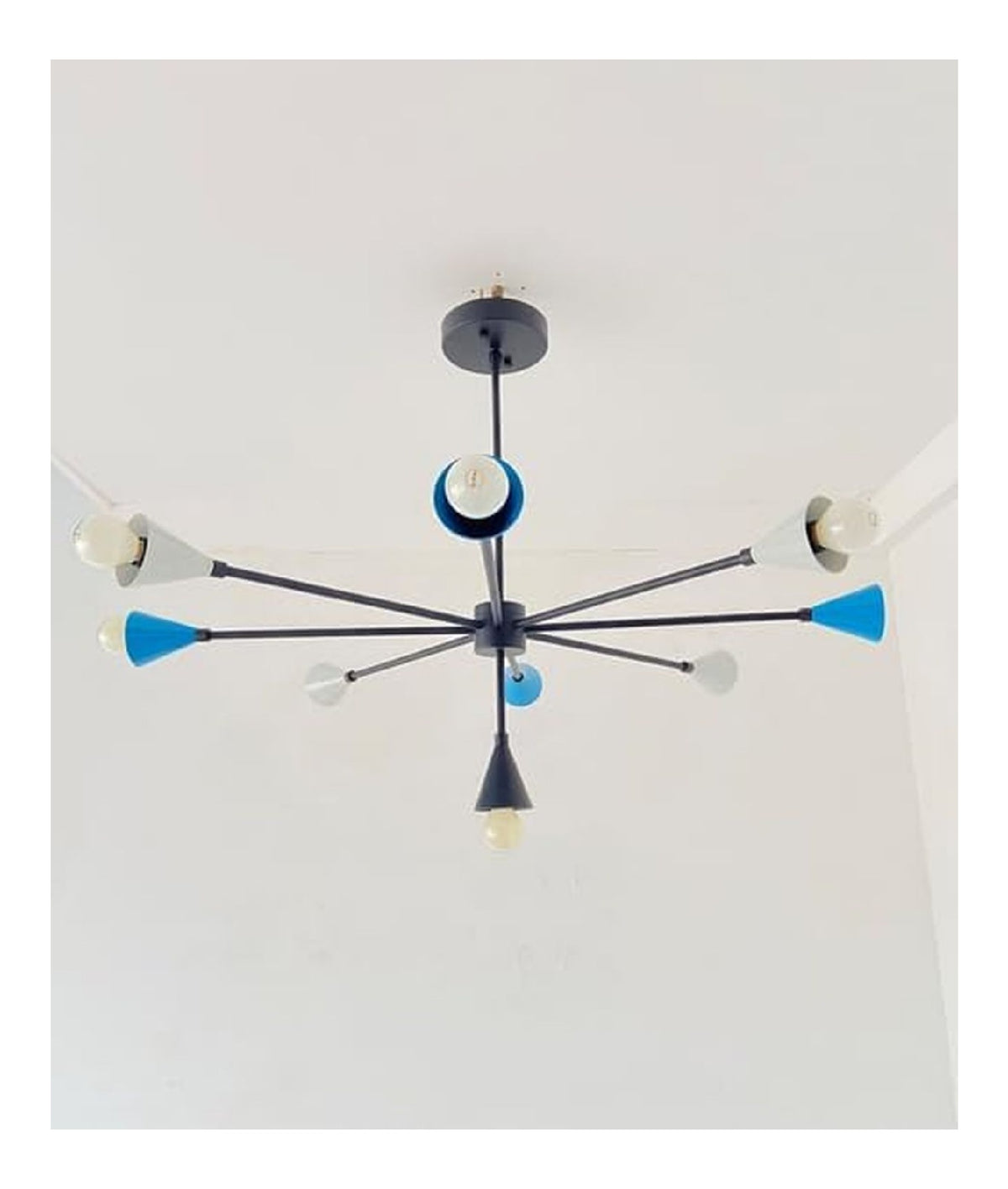 Plafoniera da soffitto 89 cm regolabile rame