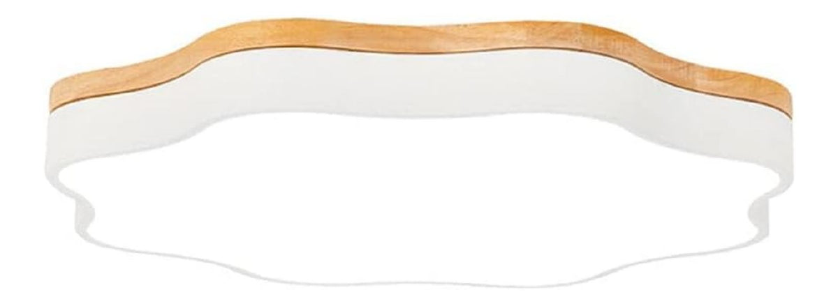 Plafoniera da soffitto Lampada Soffitto Legno Massello bianco