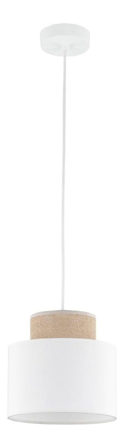 Lampada a sospensione 20 cm regolabile bianco