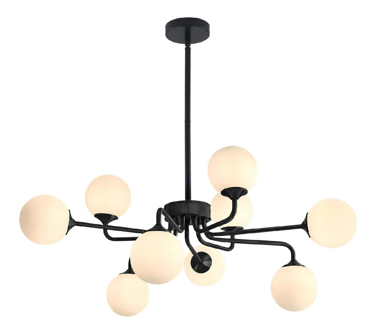 Lampadario a soffitto Illuminazione Century Moderna Lampadario Nero