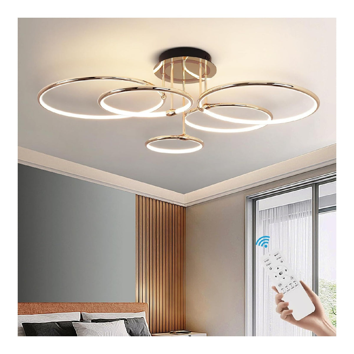 Plafoniera da soffitto 93 cm dimmerabile bianco