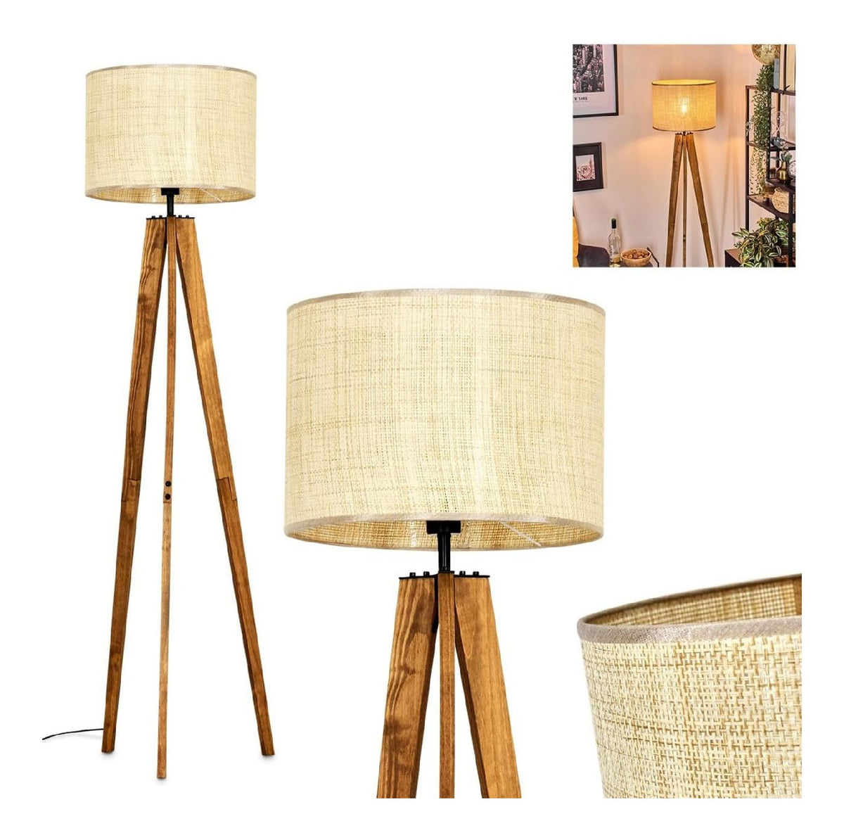 Piantana luminosa 40 cm con sensore nero
