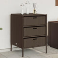 Armadio Dmora Chengdu da Esterno 2 Ripiani 4 Vani cm 102 x 37 x 84h Grigio