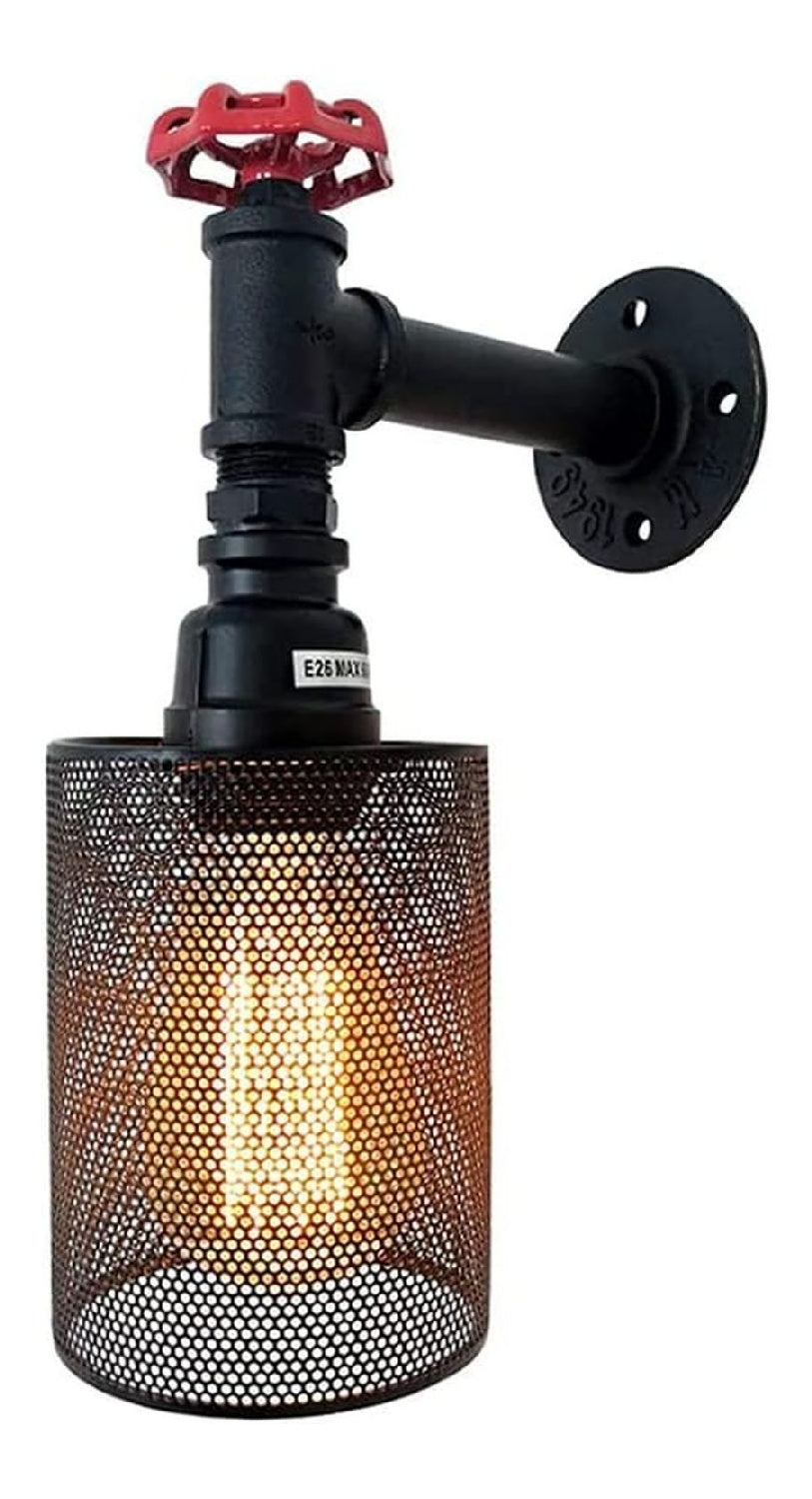 Lampada da parete Lampada parete retro Apparecchio illuminazione nero