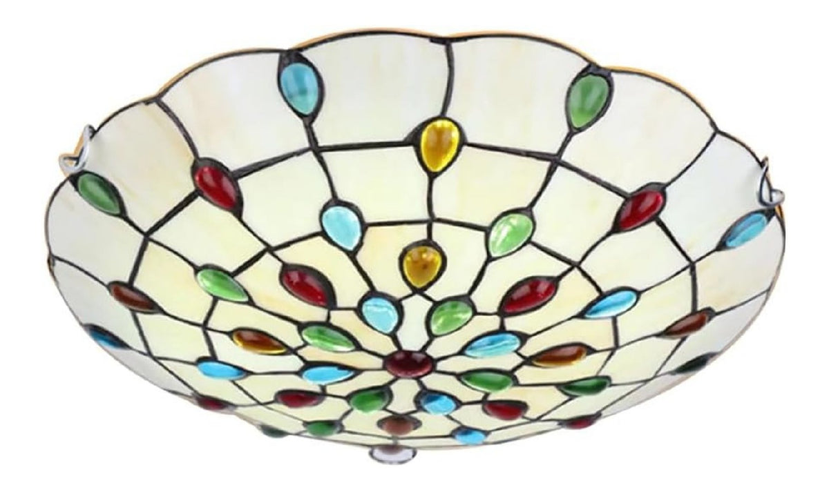 Lampadina con vetro struttura in metallo nero Lampada Soffitto Stile Plafoniera