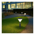 Terminale solare giardino vetro, illuminazione alimentazione solare con diffusore in vetro nero