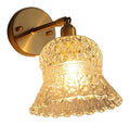 Applique da parete regolabile diffusore in vetro ottone