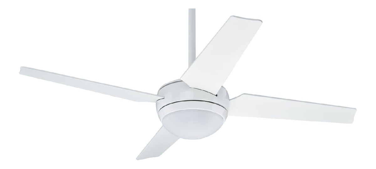Ventilatore da soffitto con luce con telecomando struttura in metallo bianco
