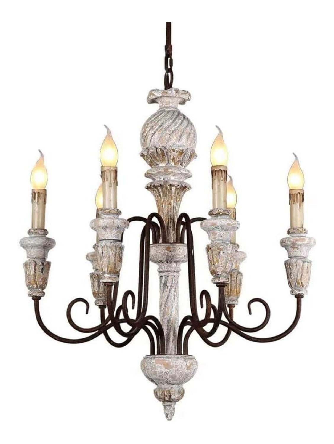 Lampadario decorativo stile industriale regolabile nero