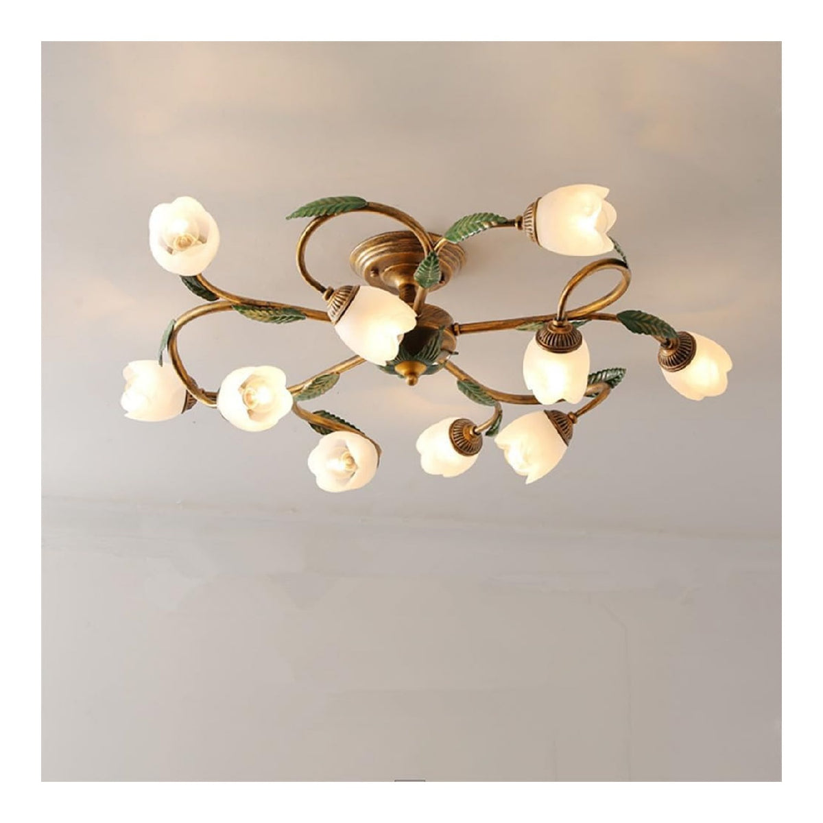 Lampada a sospensione LED integrato 10 luci nero