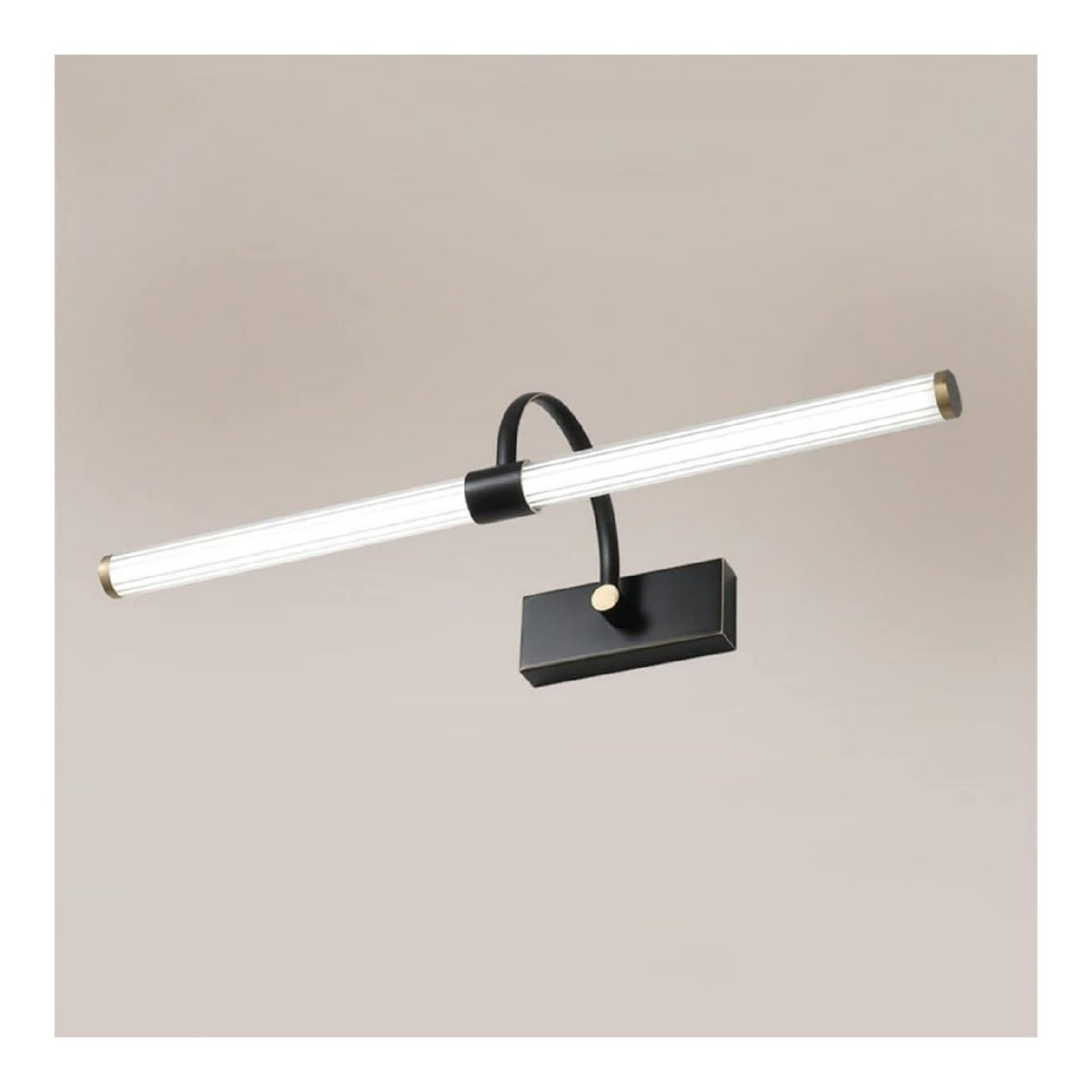 Lampada specchio bagno, lampada specchio linea minimalista LED integrato rame