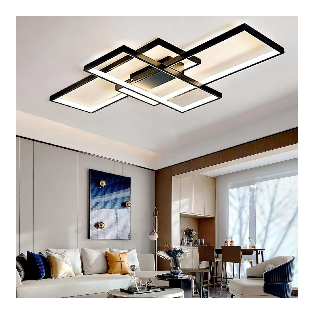 Lampada a sospensione 80 cm dimmerabile nero