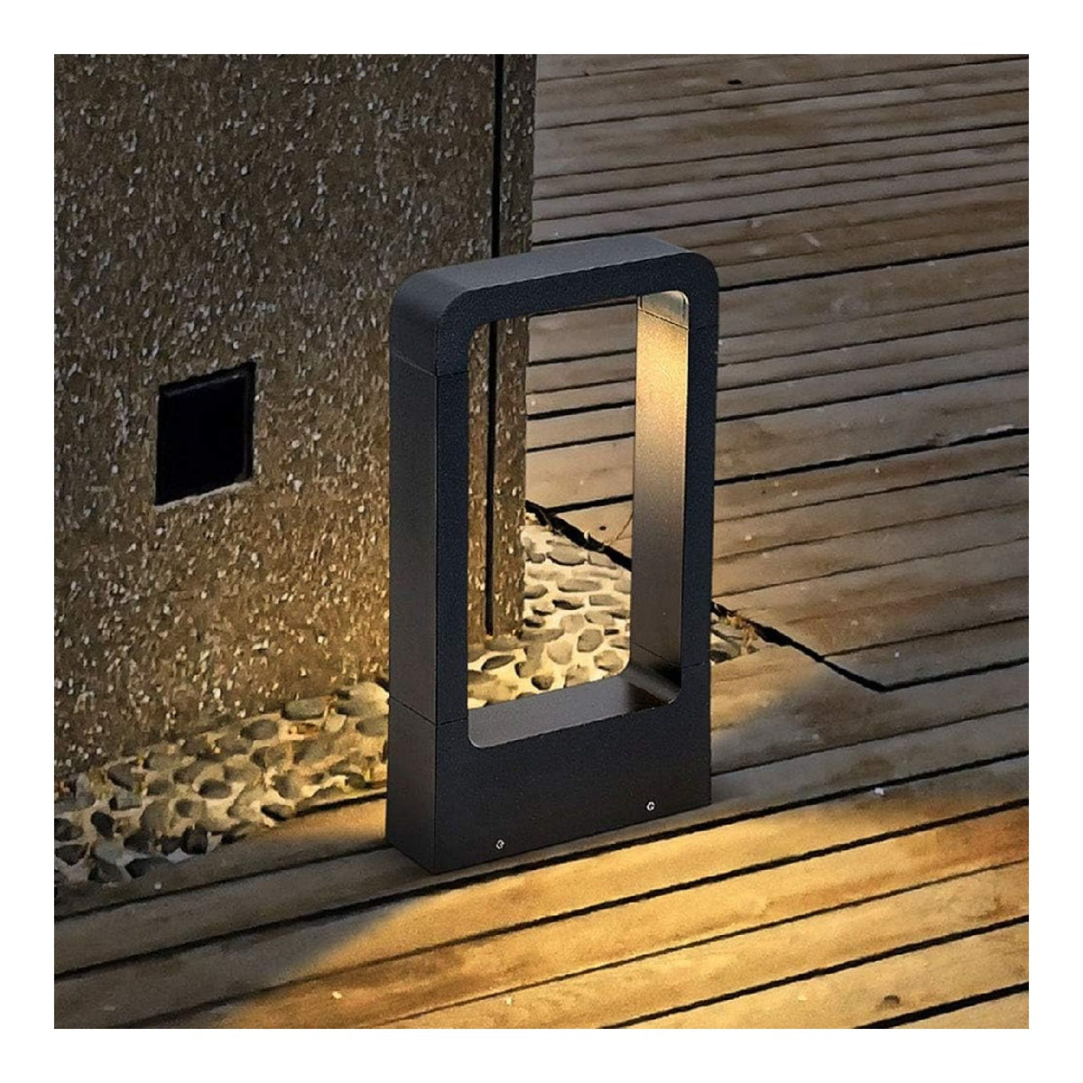 Illuminazione per esterni dimmerabile in alluminio nero